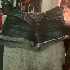 Dark Blue Short Shorts